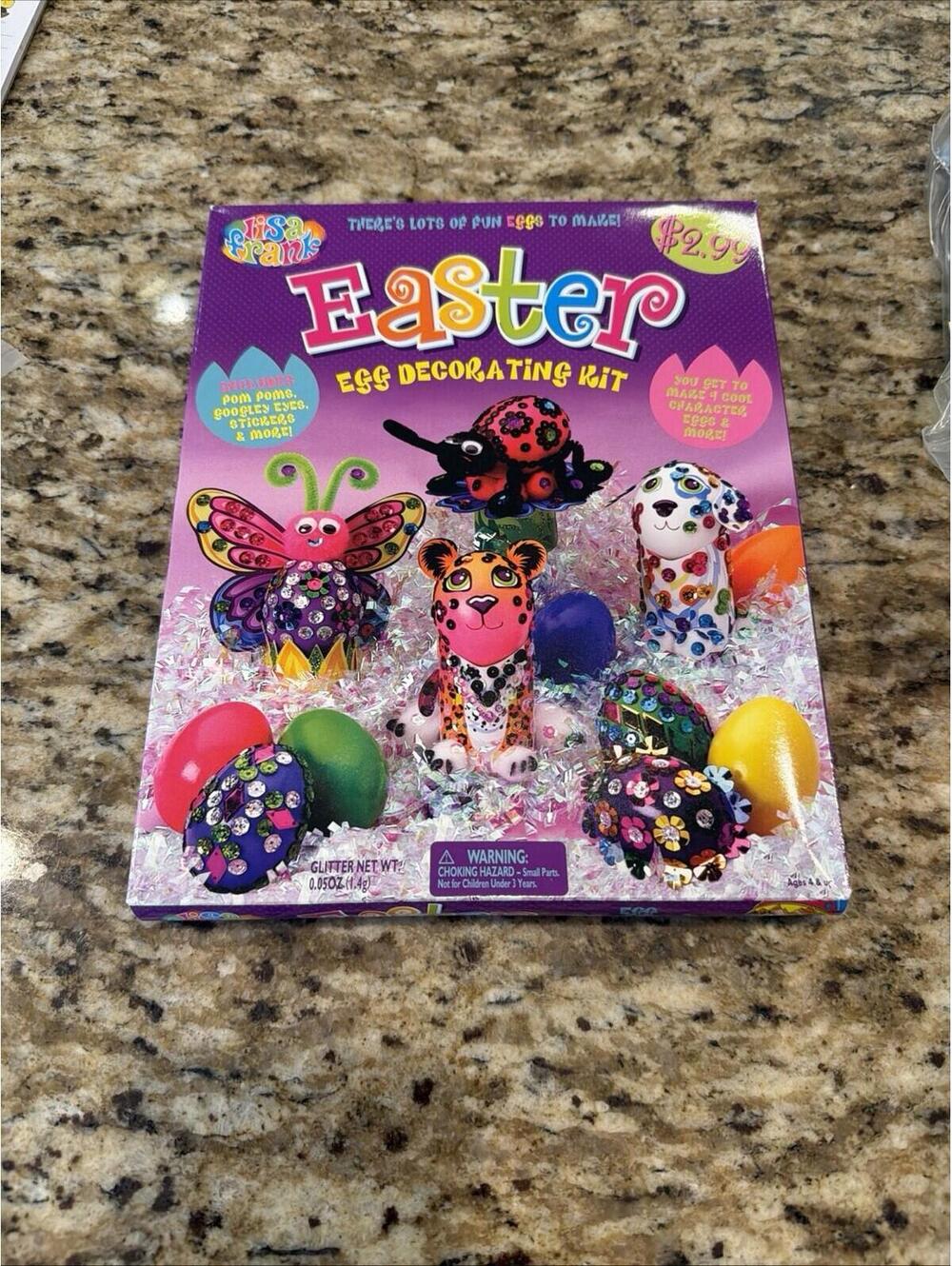 Vintage Lisa Frank Easter Egg Decorating Kit  NIB Sealed